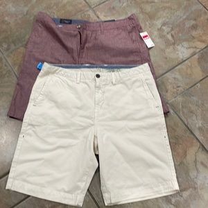 Men’s shorts 1- Red -Wallin & Bros Size 36 new 1- Beige Tommy Bahama